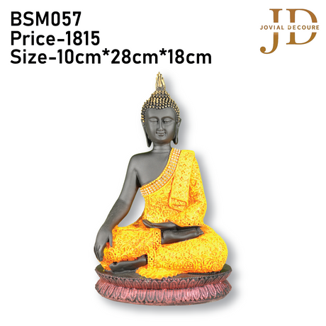 Meditating Buddha Idol Yellow