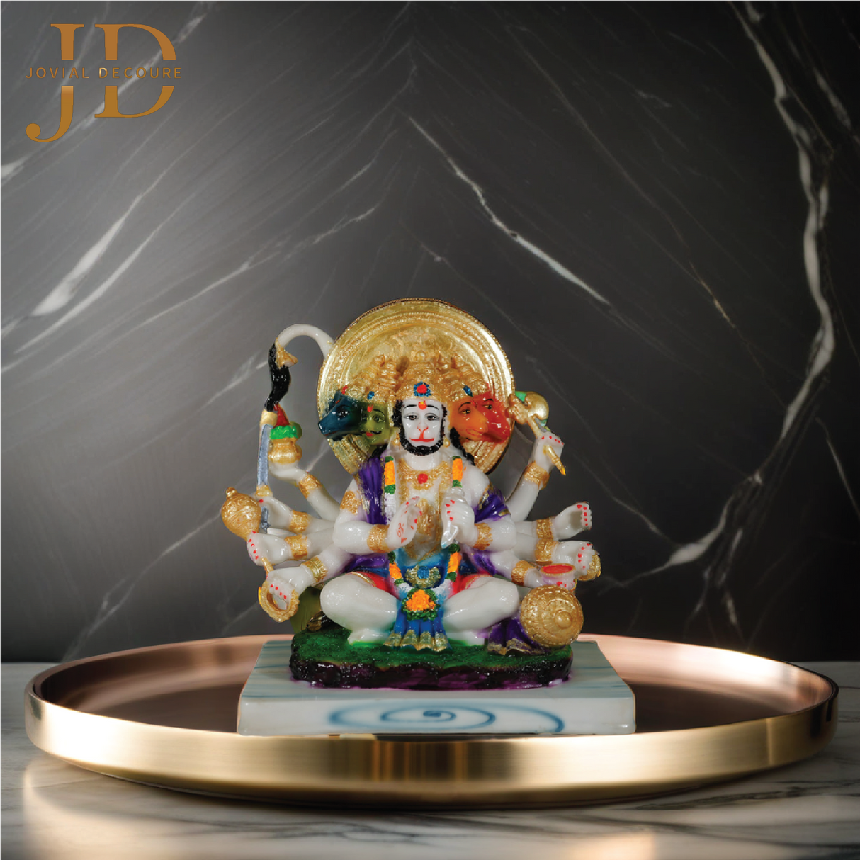 Panchmukhi Hanuman Idol White