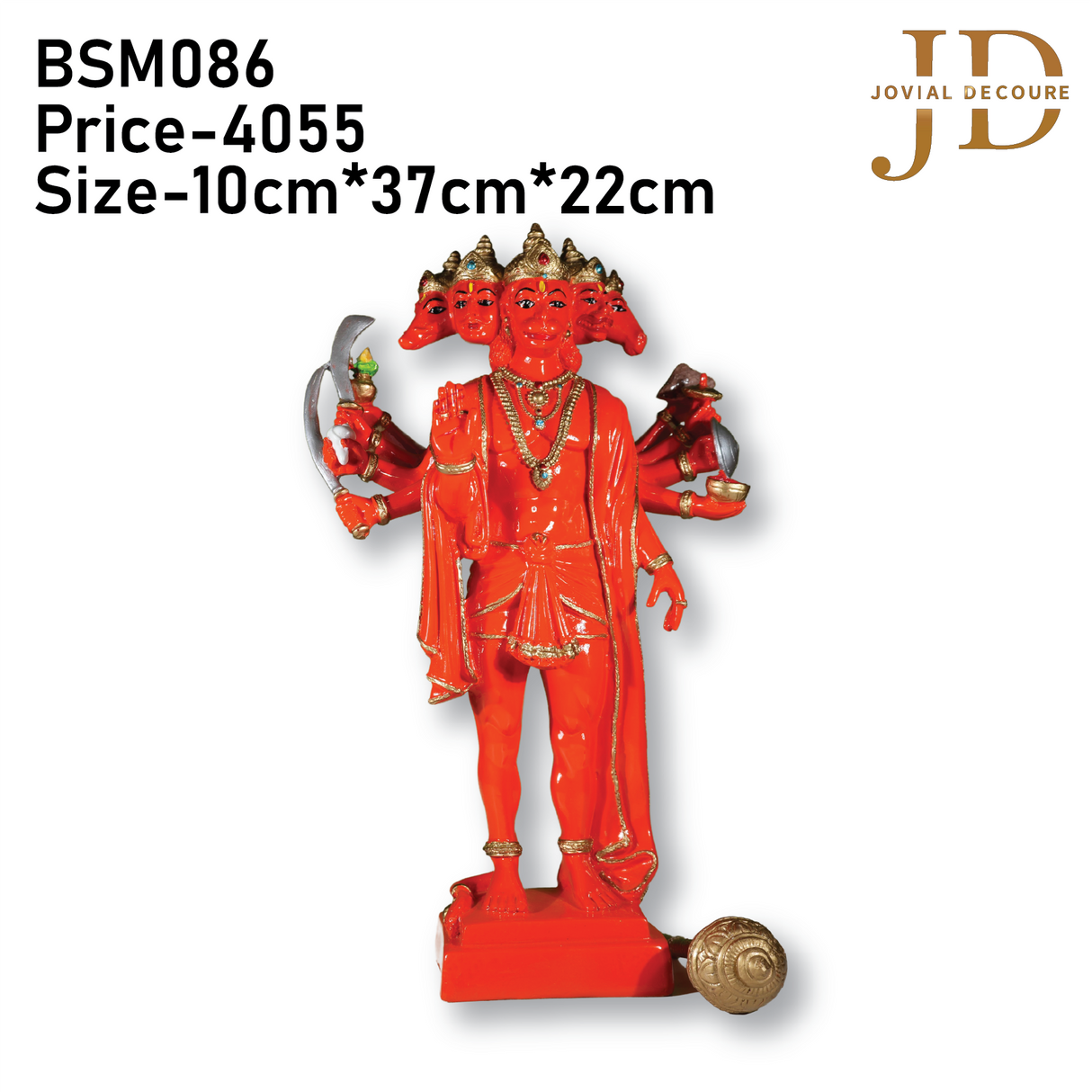 Panchmukhi Hanuman Idol Standing Medium
