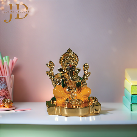 Gold Plated Gajanan with Dhoti