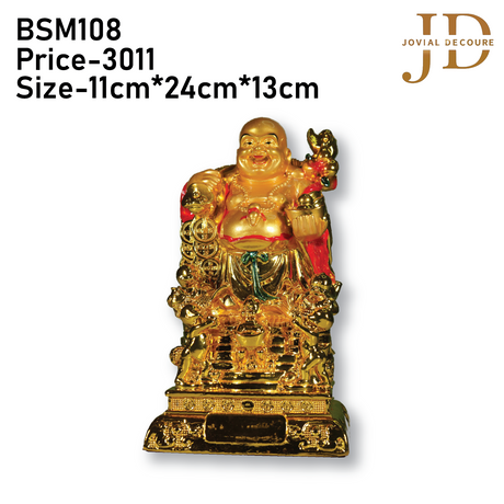 Laughing buddha on frog Idol