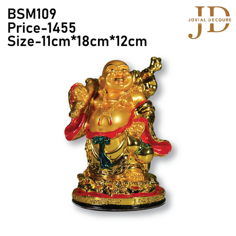 Laughing Buddha Back Potli Idol