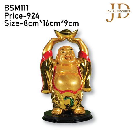 Laughing Buddha Happy Man hands up Idol