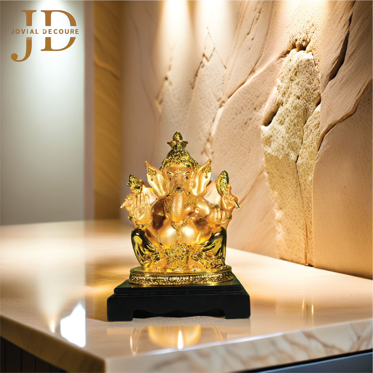 Golden Lord Ganesha Idol