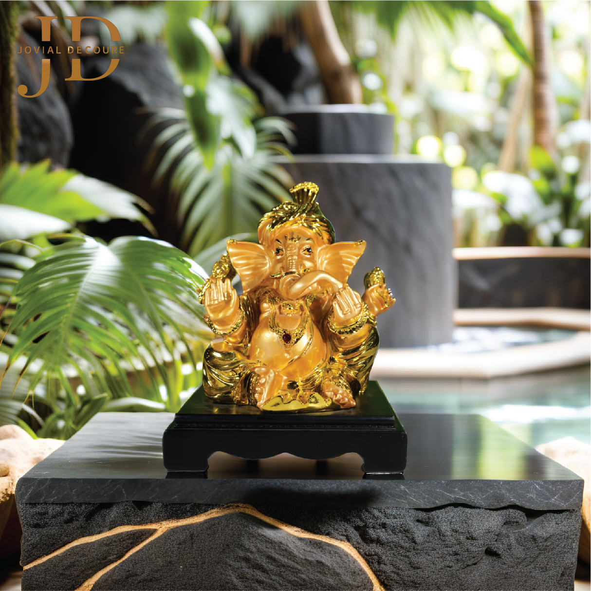Golden Lord Ganesha Idol