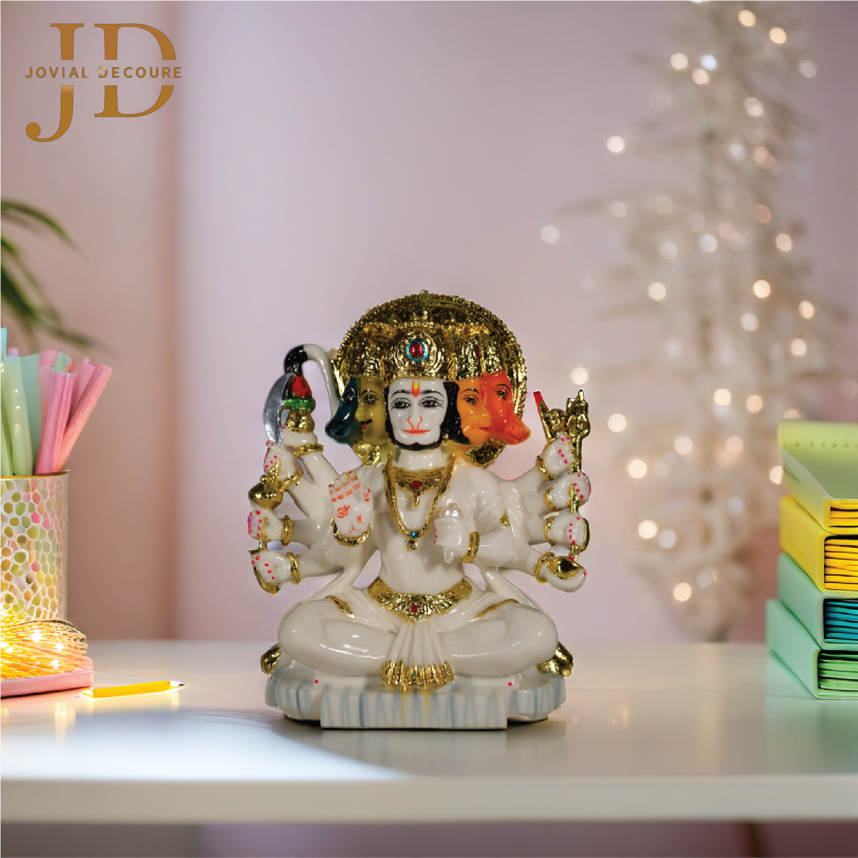 Marble Panchmukhi Hanuman Ji Medium