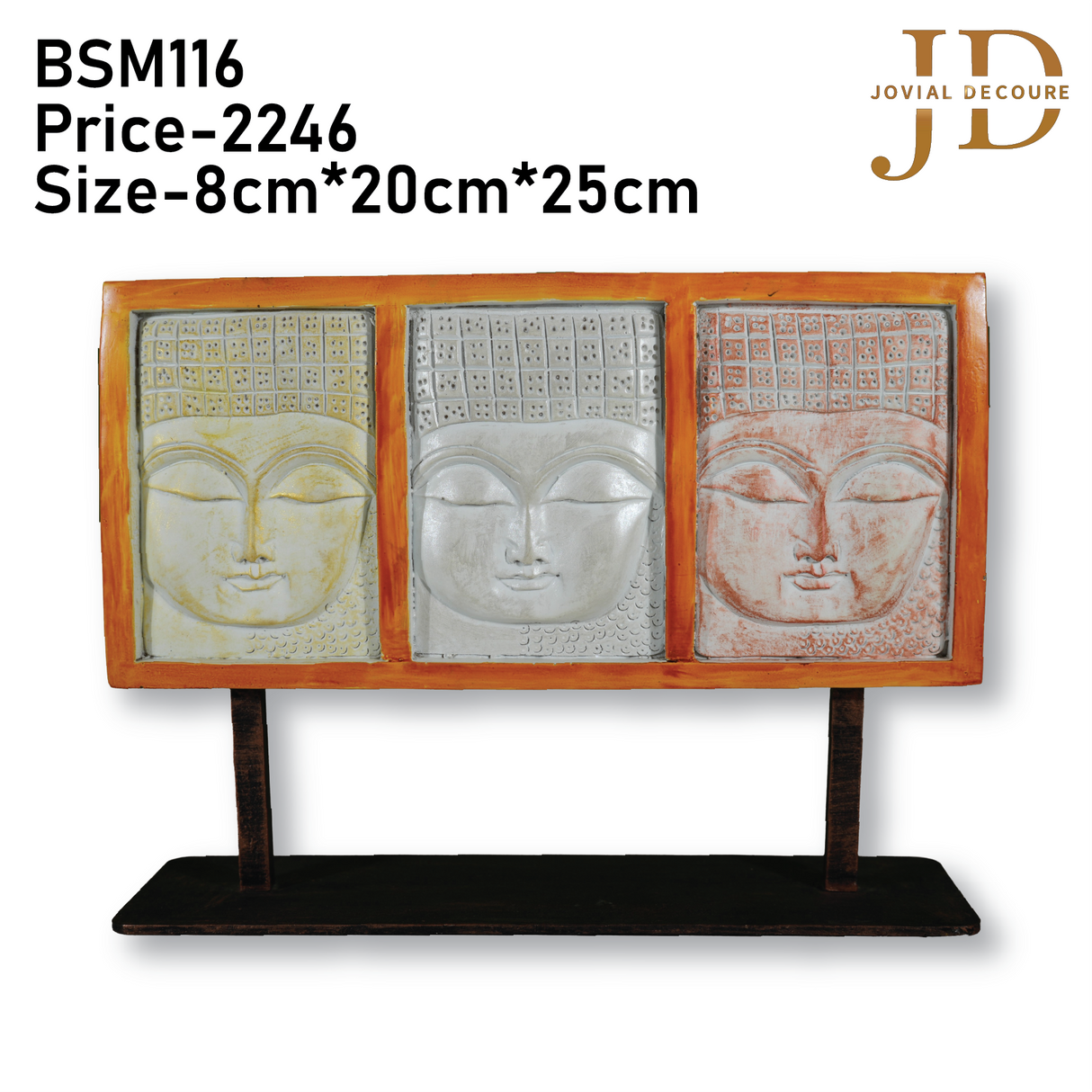 Meditating Buddha Faces Stand
