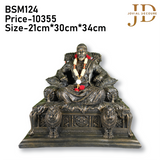 Chhatrapati Shivaji Maharaj on Sinhasan Copper Big
