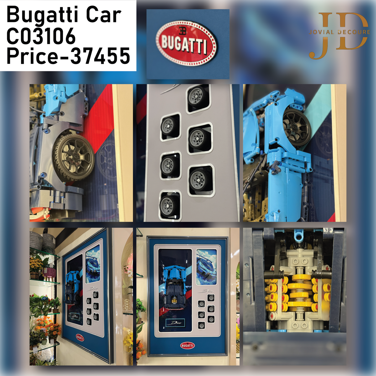 Bugatti Car 3D WallArt