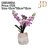 Bunch of Orchids with Red Face Bonsai