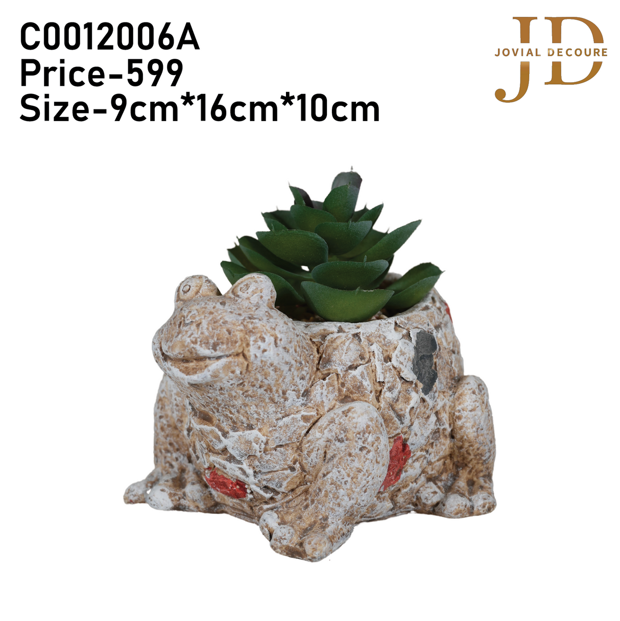 Artificial Faux Potted Plants for Table Desk (Frog Style)