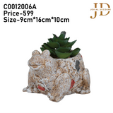 Artificial Faux Potted Plants for Table Desk (Frog Style)
