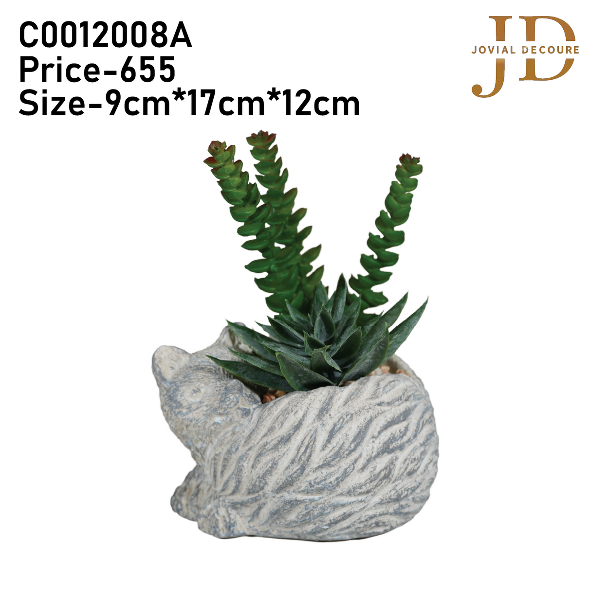 Artificial Faux Potted Plants for Table Desk (Cat Style)