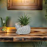 Artificial Faux Potted Plants for Table Desk (Cat Style)