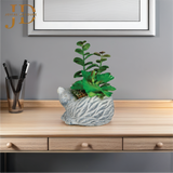 Artificial Faux Potted Plants for Table Desk (Cat Style)