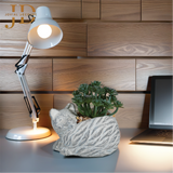 Artificial Faux Potted Plants for Table Desk (Cat Style)