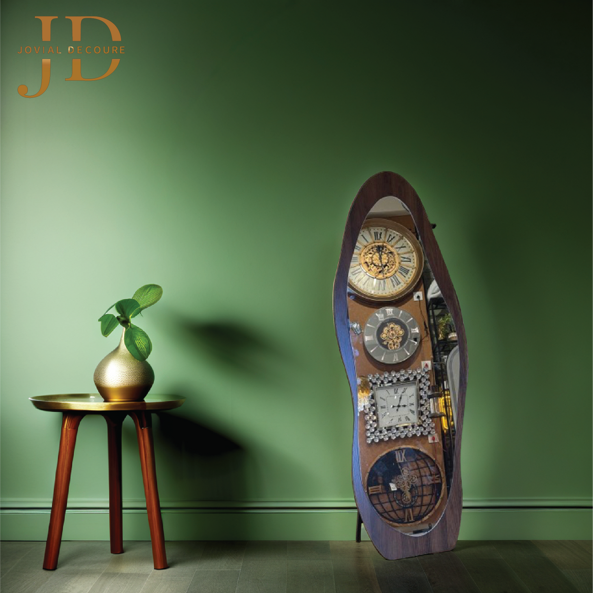Wooden Design Mirror with Stand