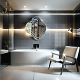 Plus Shape Mirror with Multi Lights