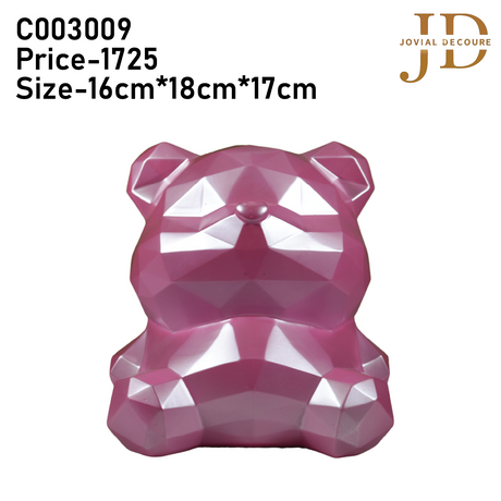 Geometric Teddy Piggy Bank