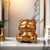 Geometric Teddy Piggy Bank