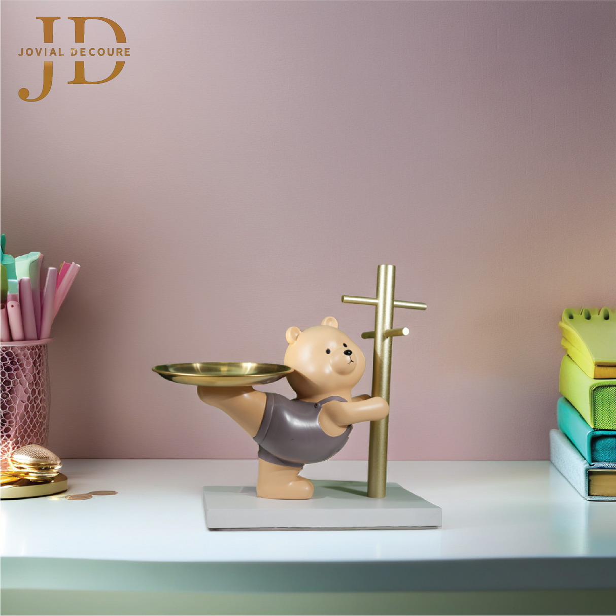 Teddy Book Stand with Tray 01