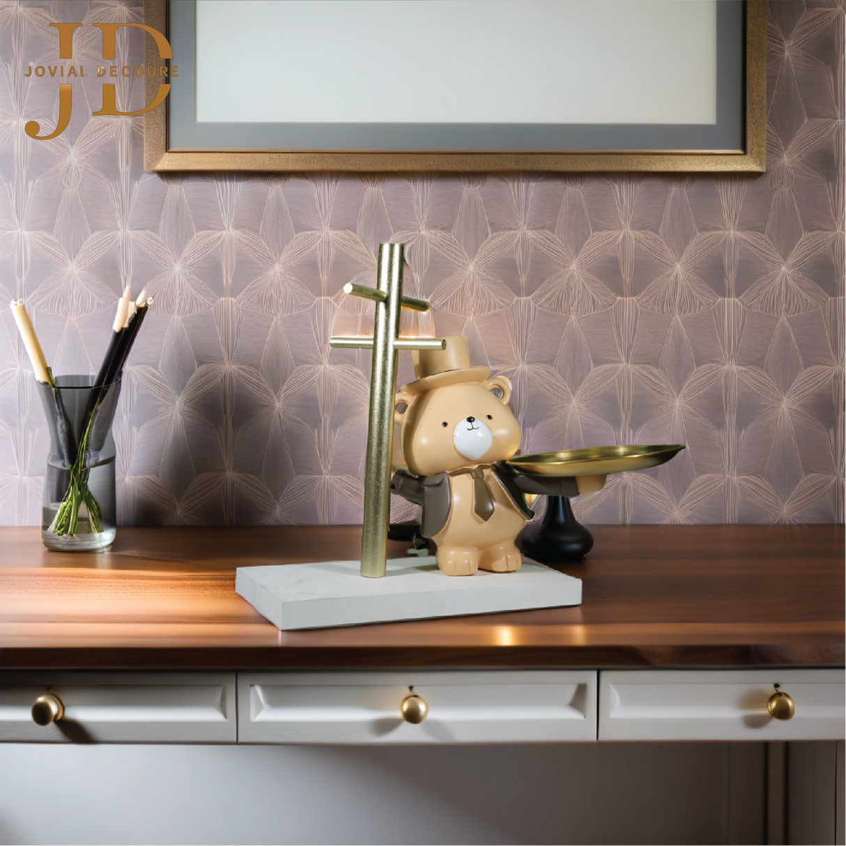 Teddy Book Stand with Tray 02