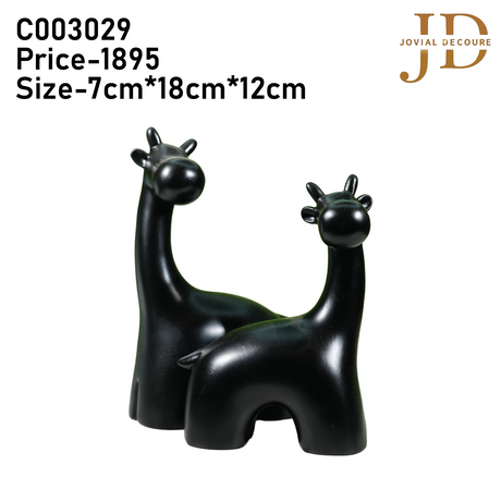 Couple Giraffe Antique
