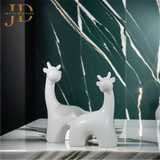 Couple Giraffe Antique