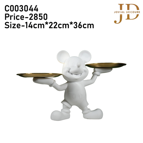 Mickey Statue with Trays