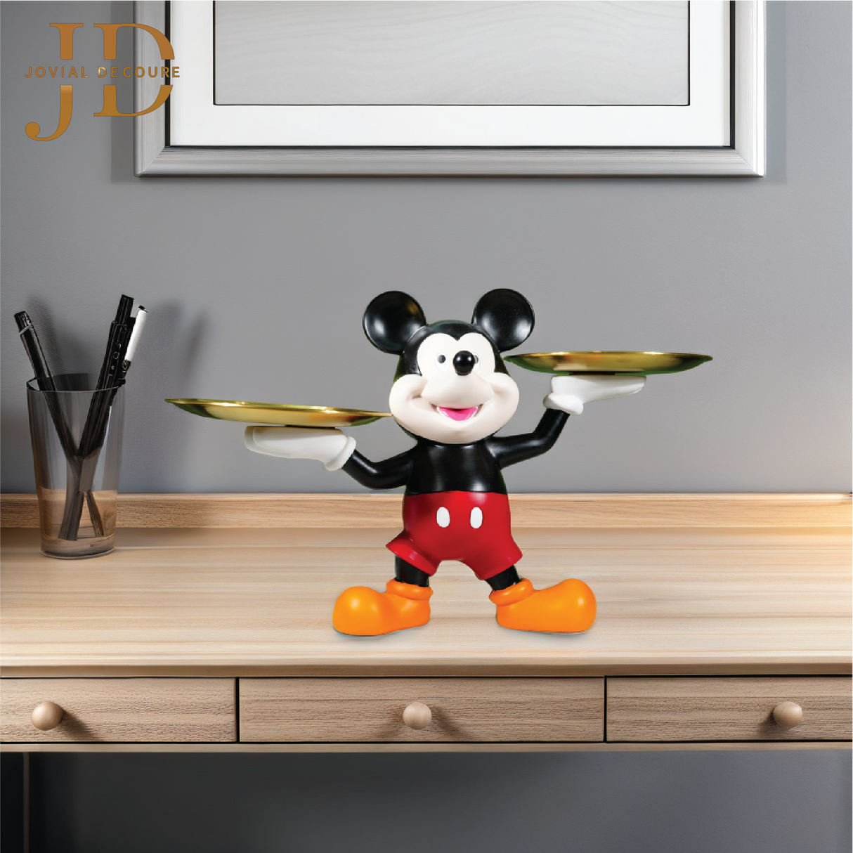 Mickey Statue with Trays