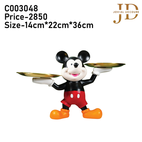 Mickey Statue with Trays