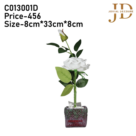 Elegant Rose Haven (White) Bonsai