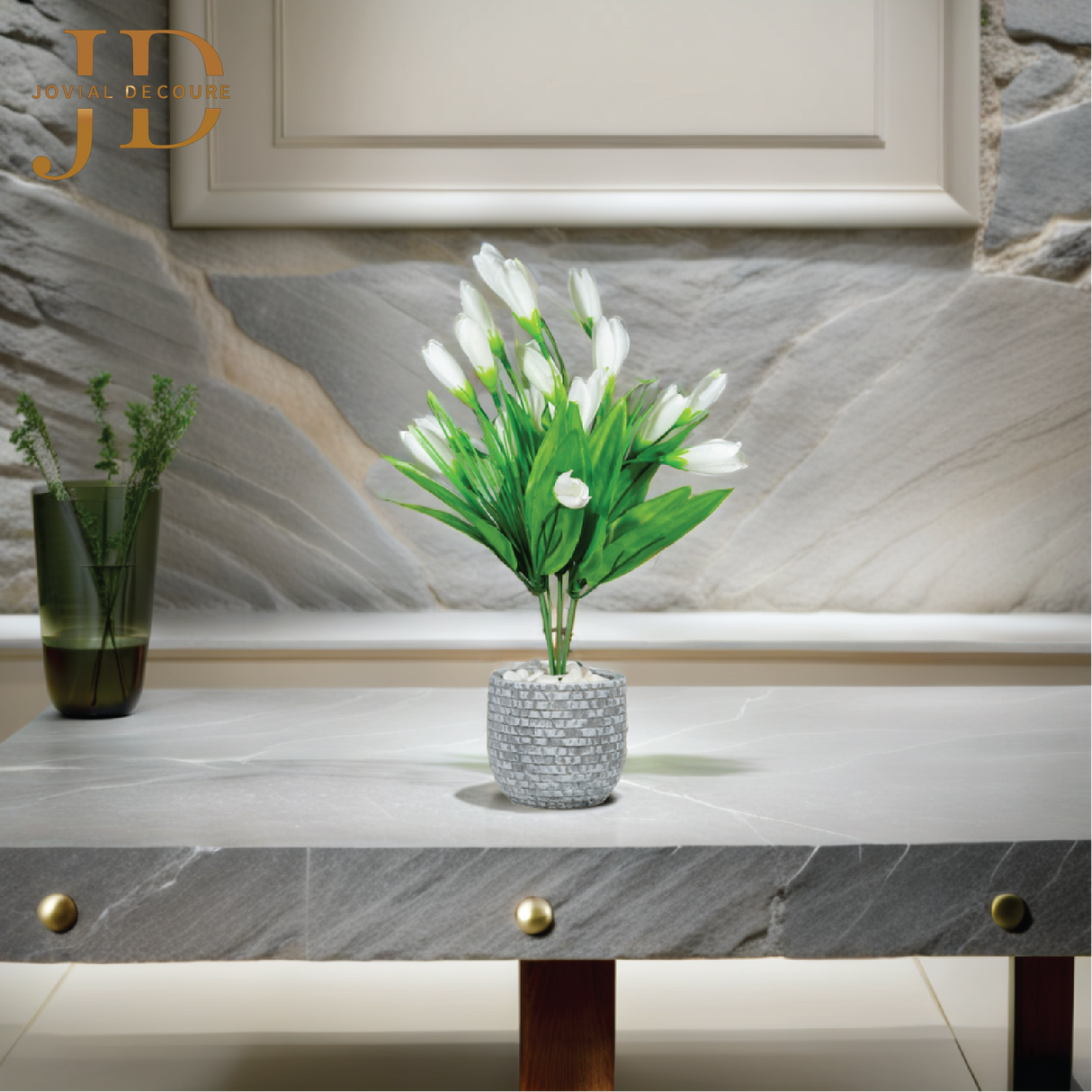 Blossom Elegance Vase (White) Bonsai