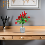 Blossom Elegance Vase (Red) Bonsai