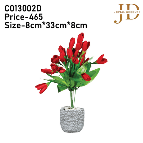 Blossom Elegance Vase (Red) Bonsai