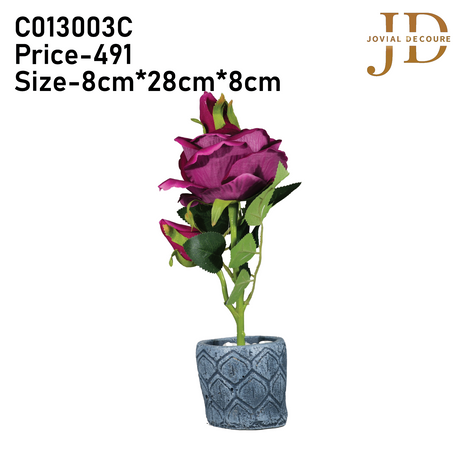 Rosebud Elegance (Dark Pink) Bonsai