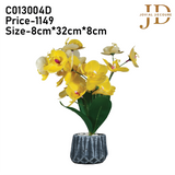 Orchid Elegance Vase (Yellow) Bonsai