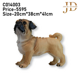 Standing Pug Dog Sculpture