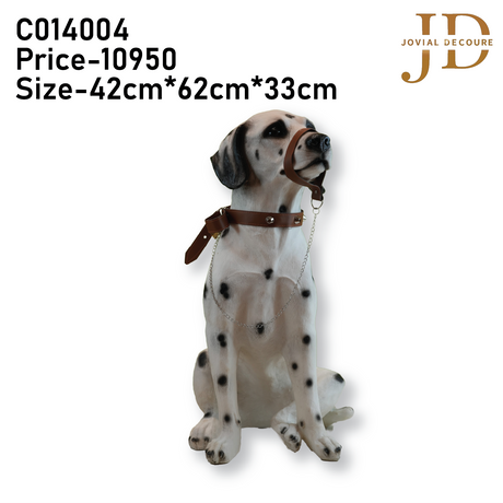 Sitting White Labrador Dog