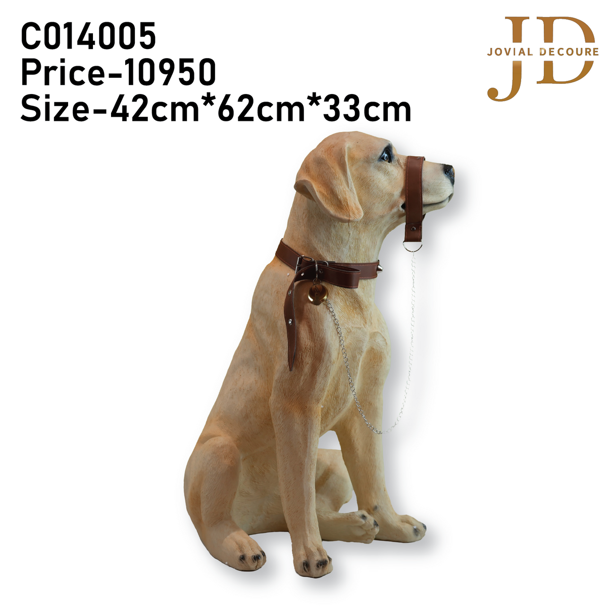 Sitting Golden Labrador Dog