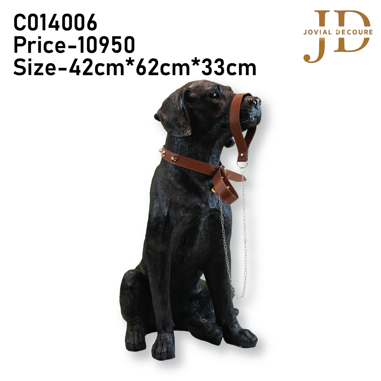 Sitting Black Labrador Dog