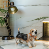 Cute Dog with Bell Statue