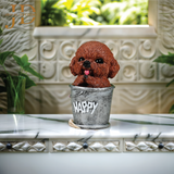 Dog in Bucket Statue