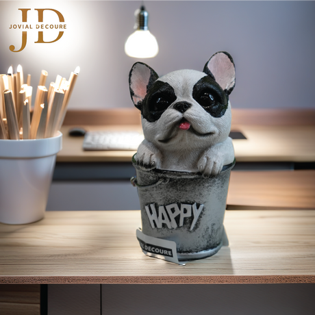 Dog in Bucket Statue