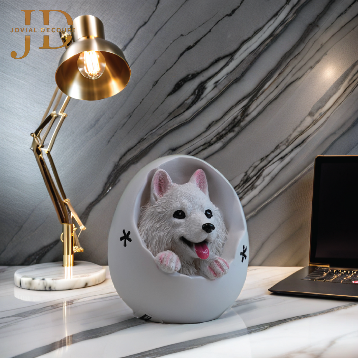 Cute Puppy Egg Piggy Bank