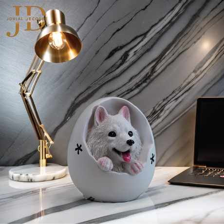 Cute Puppy Egg Piggy Bank