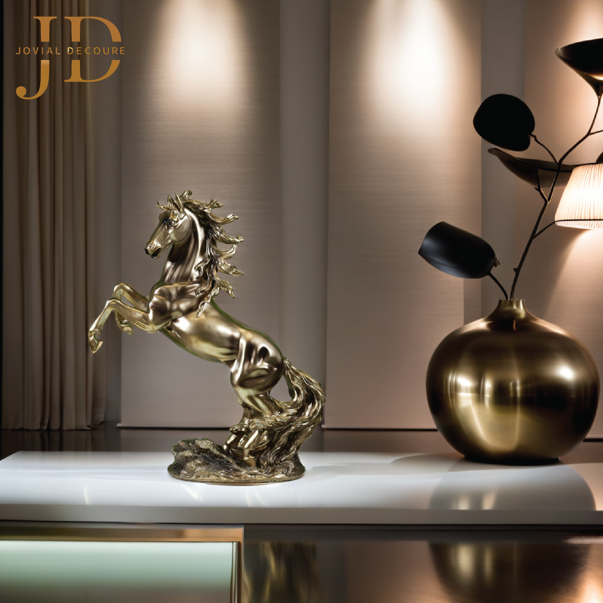Bronze Finish Medium Horse