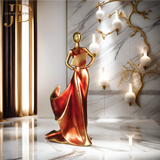 Lady With Wine Bottle Holder