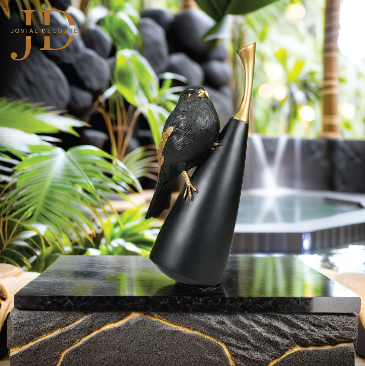Black Sparrow at Brinjal