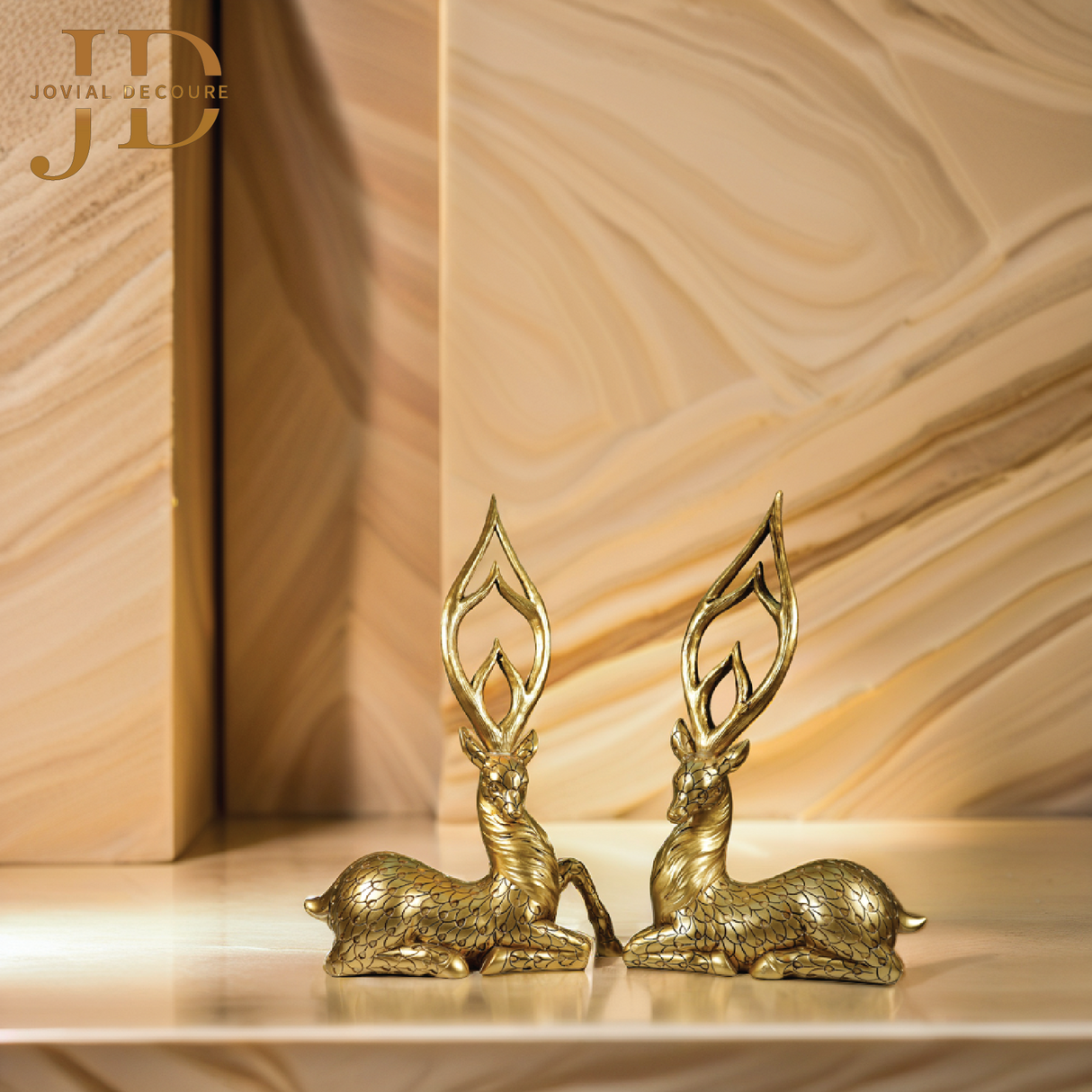 Sitting Couple Deer